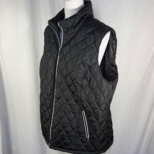 Kenneth Cole New York Black Quilted Vest